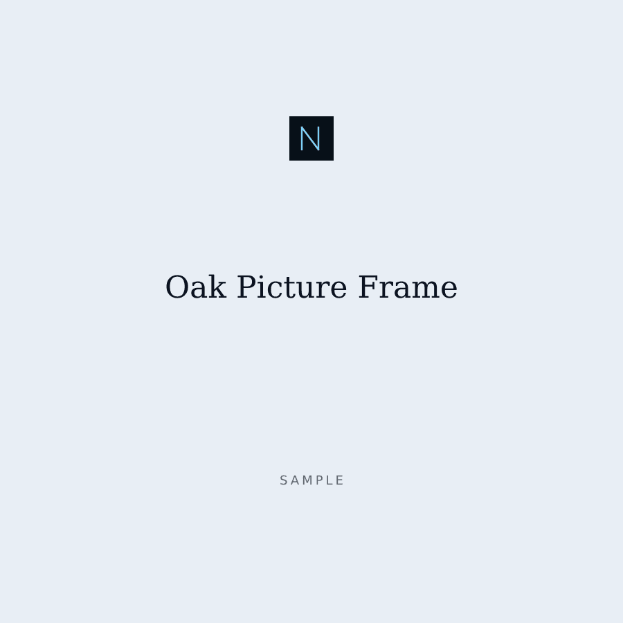 Oak Picture Frame