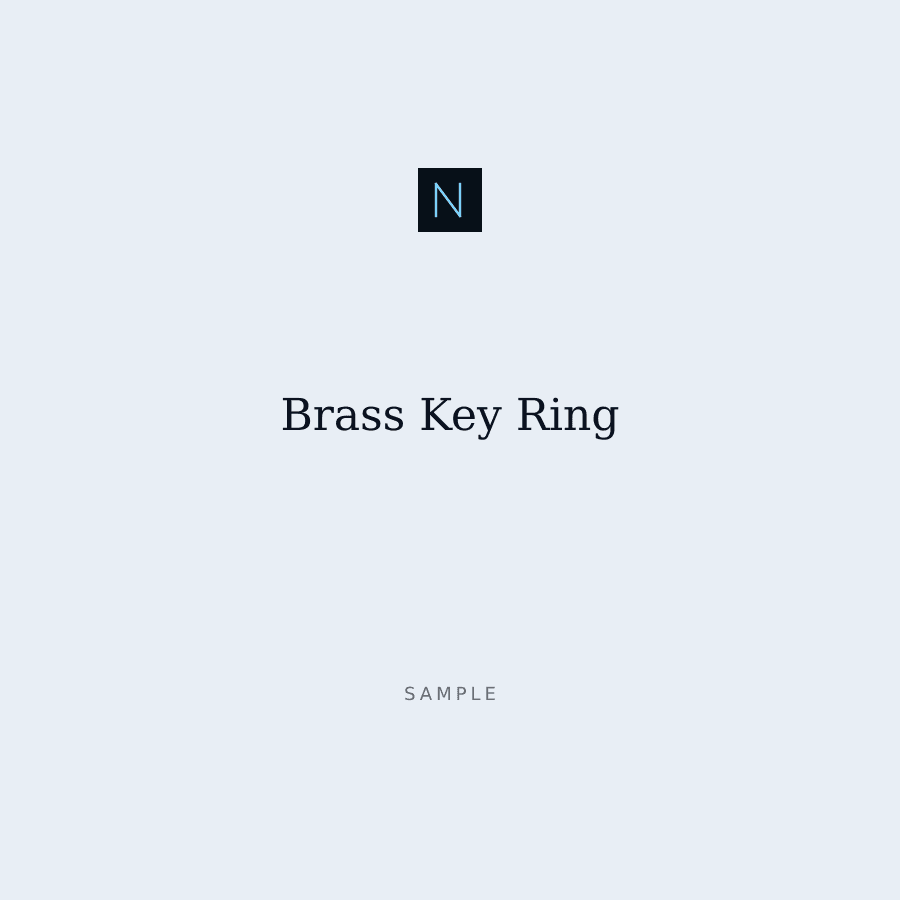 Brass Key Ring